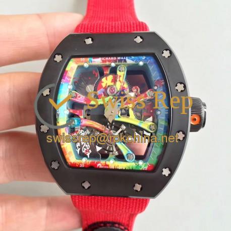 RM068-01 Tourbillon Kongo KVF Ceramic Multicolored Skeleton Dial M8215