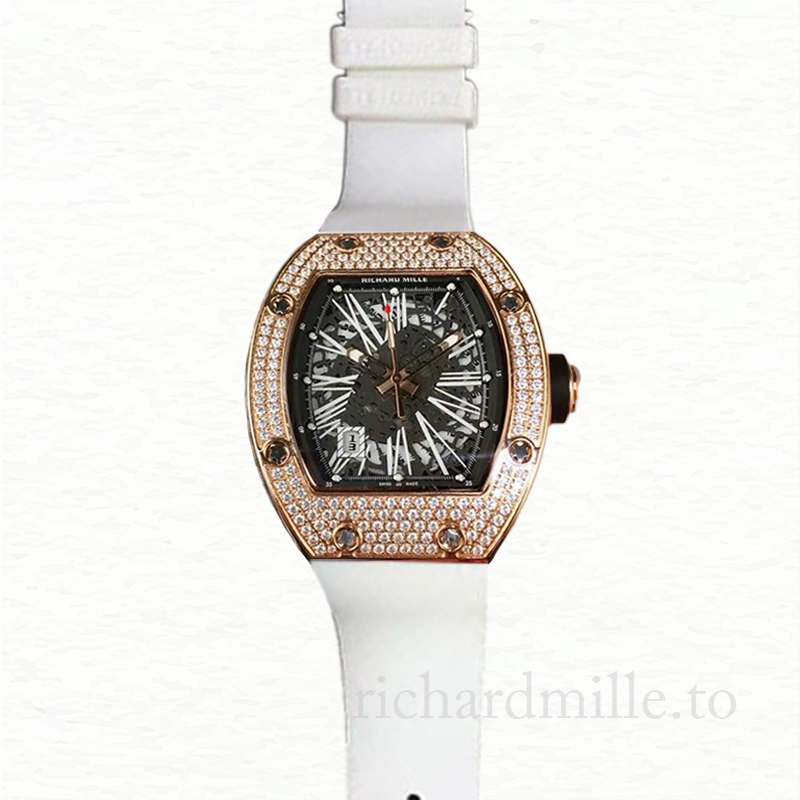 Richard Mille RM023 Men Mechanical Transparent Dial Diamond Bezel