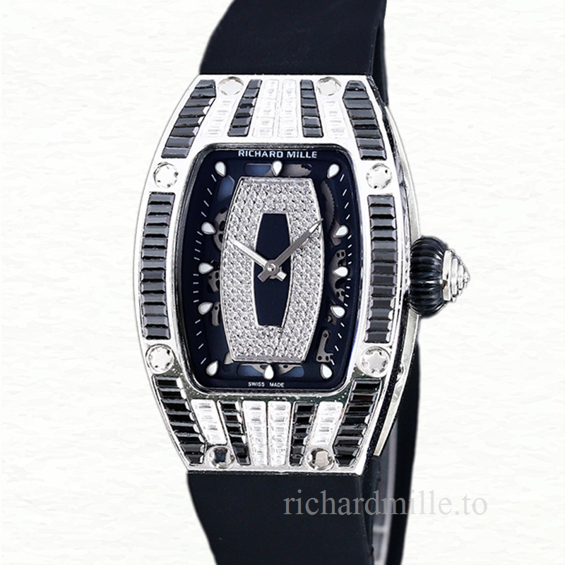 Richard Mille RM 07-01 Automatic Ladies Black With Diamonds Dial Stainless Steel