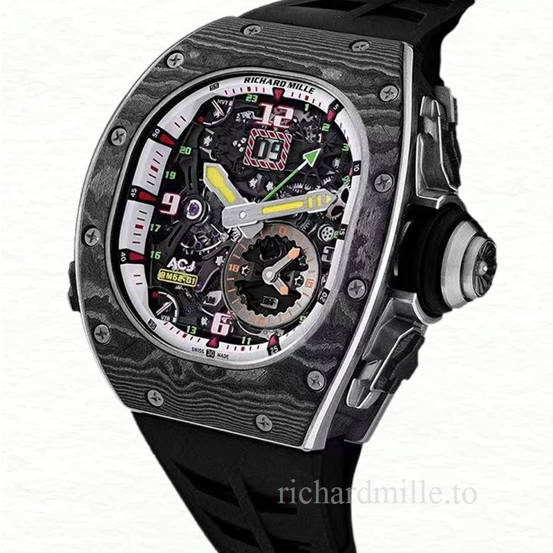Richard Mille RM 62-01 Men Automatic Transparent Dial Watch