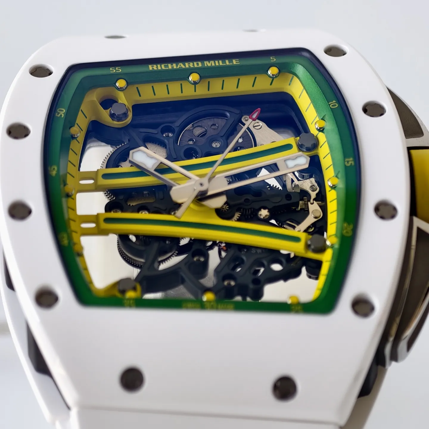 UMI Replica Richard Mille RM 61-01 Yohan Blake White Ceramic RMUL2 Movement