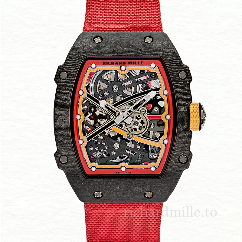 Richard Mille RM 67-02 Strap Transparent Dial Men’s Red Watch