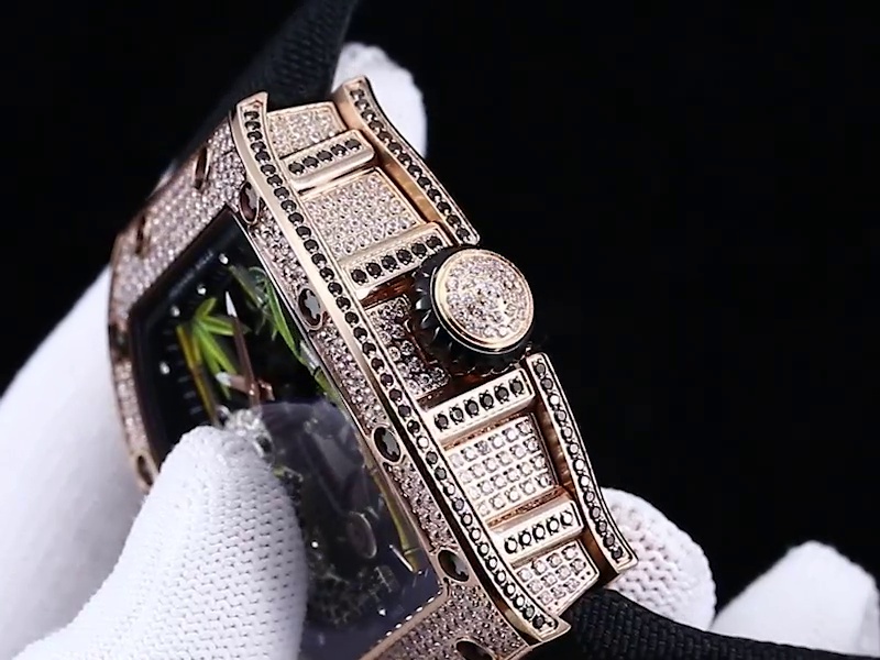Luxurious Richard Mille RM 26-01 Panda Replica Watch – Swiss Tourbillon, Diamond-Set Case, Skeleton Dial