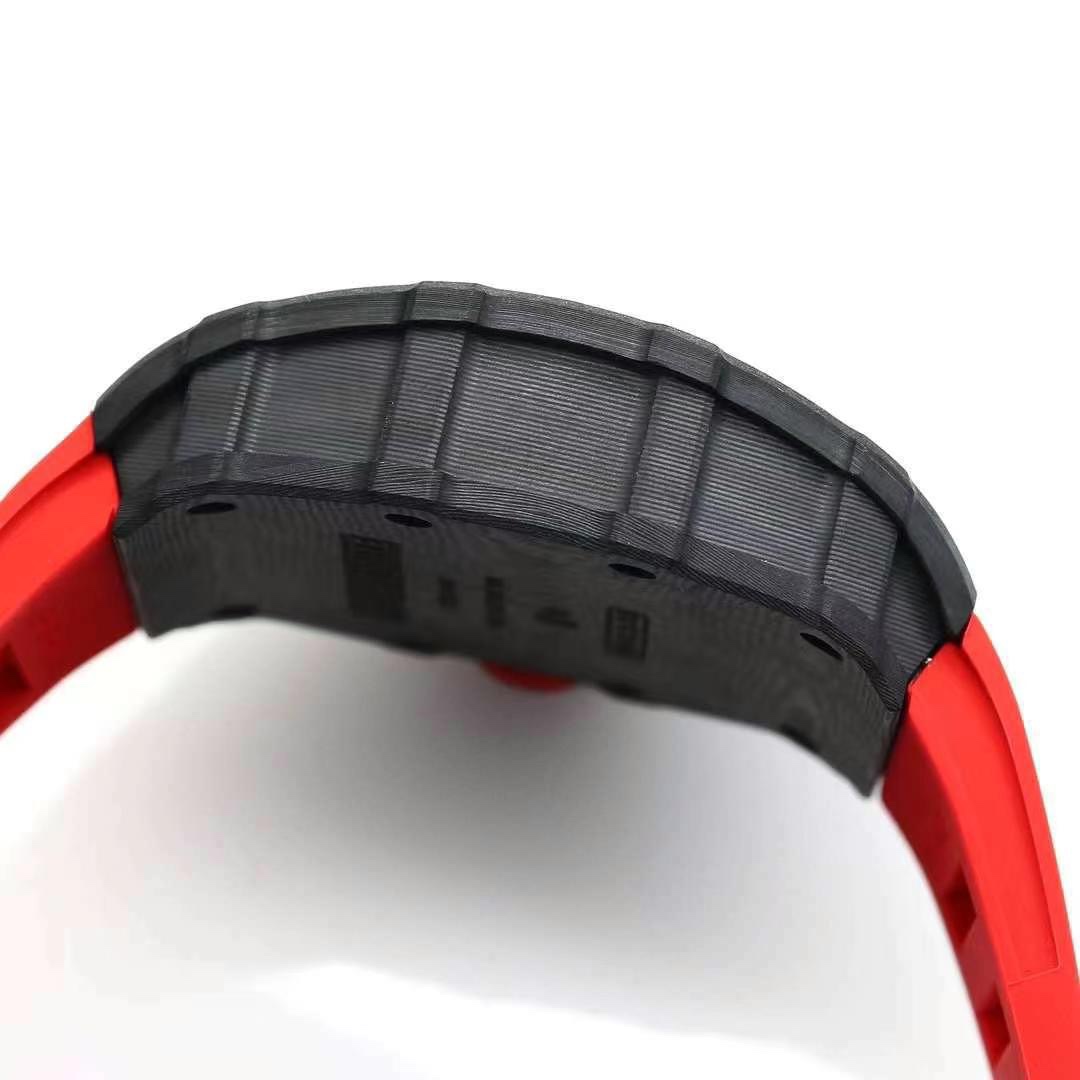 Richard Mille RM 35-01 Replica Swiss Clone with Carbon Case and Red Strap