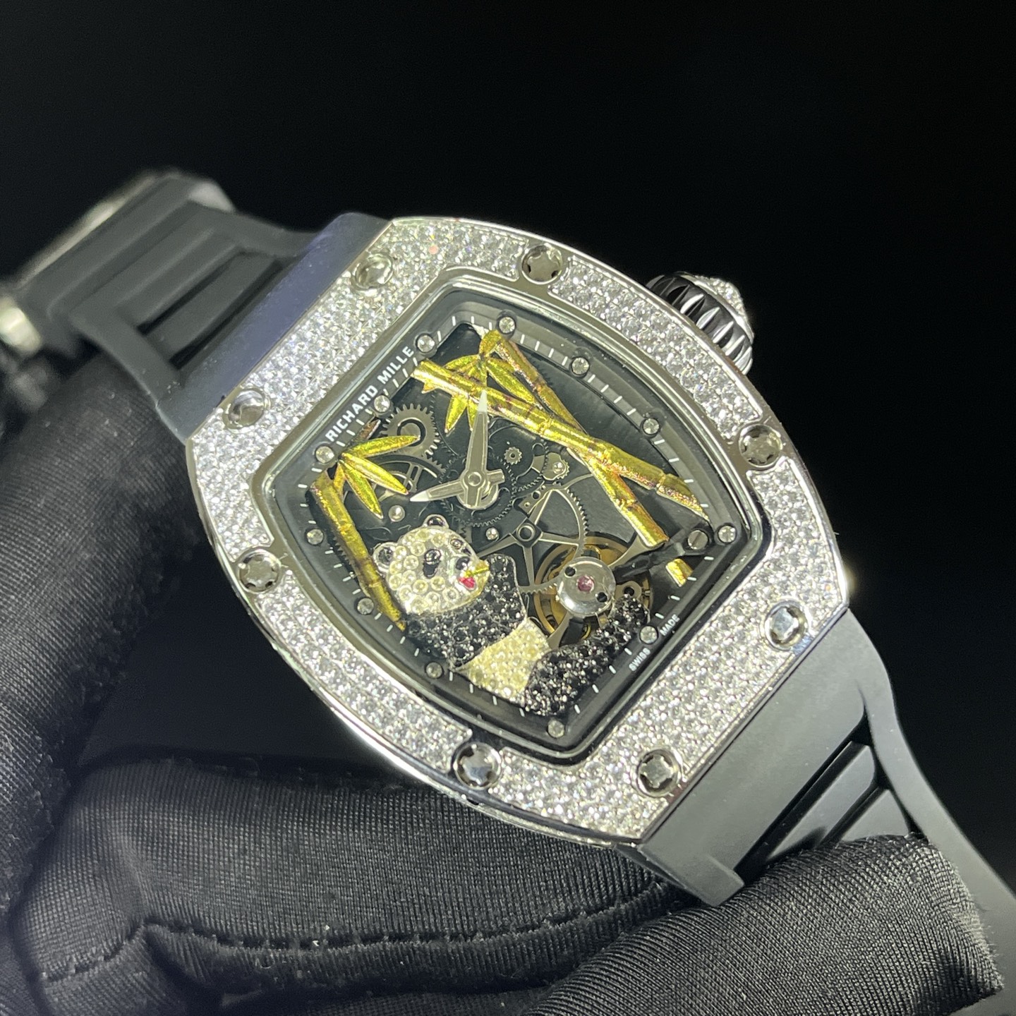 Richard Mille RM 26-01 Panda Diamond "Diamond Crusher" Replica Watch Women