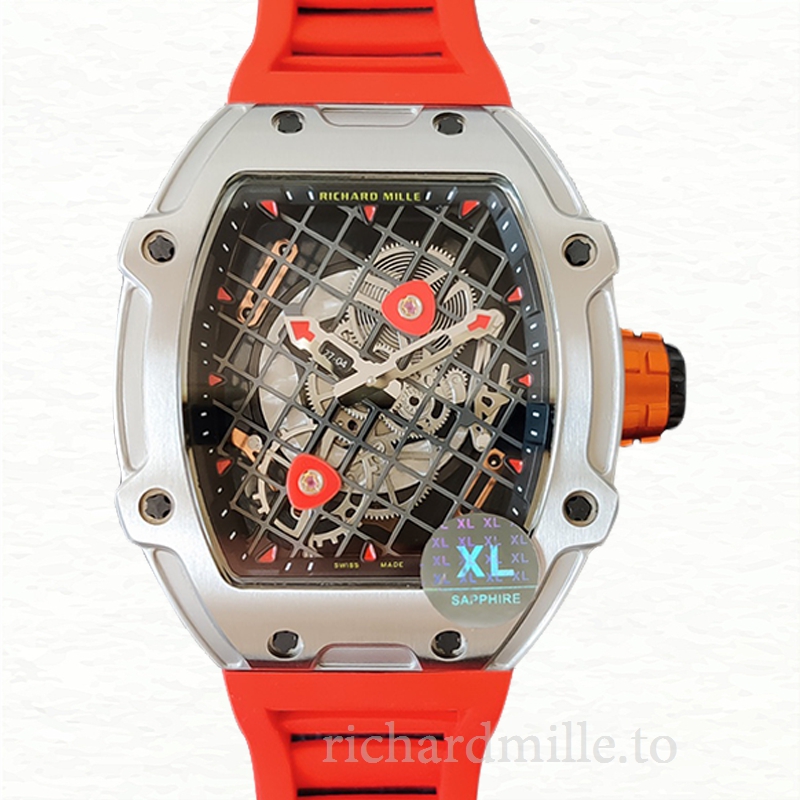 Richard Mille RM27-04 Men Mechanical Stainless Steel Rubber Band