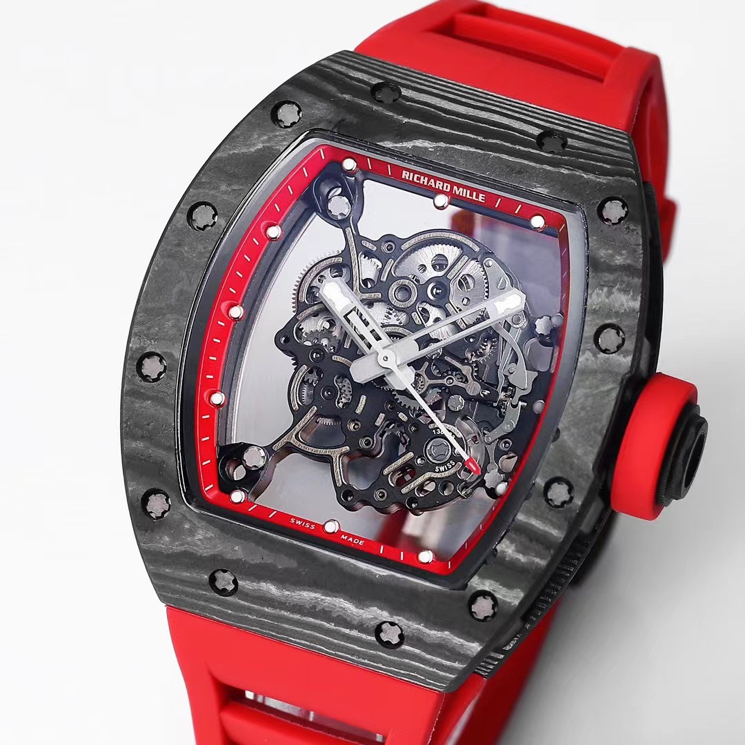 Richard Mille RM 055 NTPT Carbon Replica - Super Clone Swiss Movement Skeleton