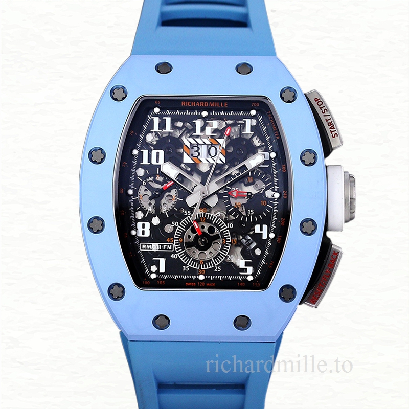 Richard Mille RM 011 Men Automatic Rubber Band Watch