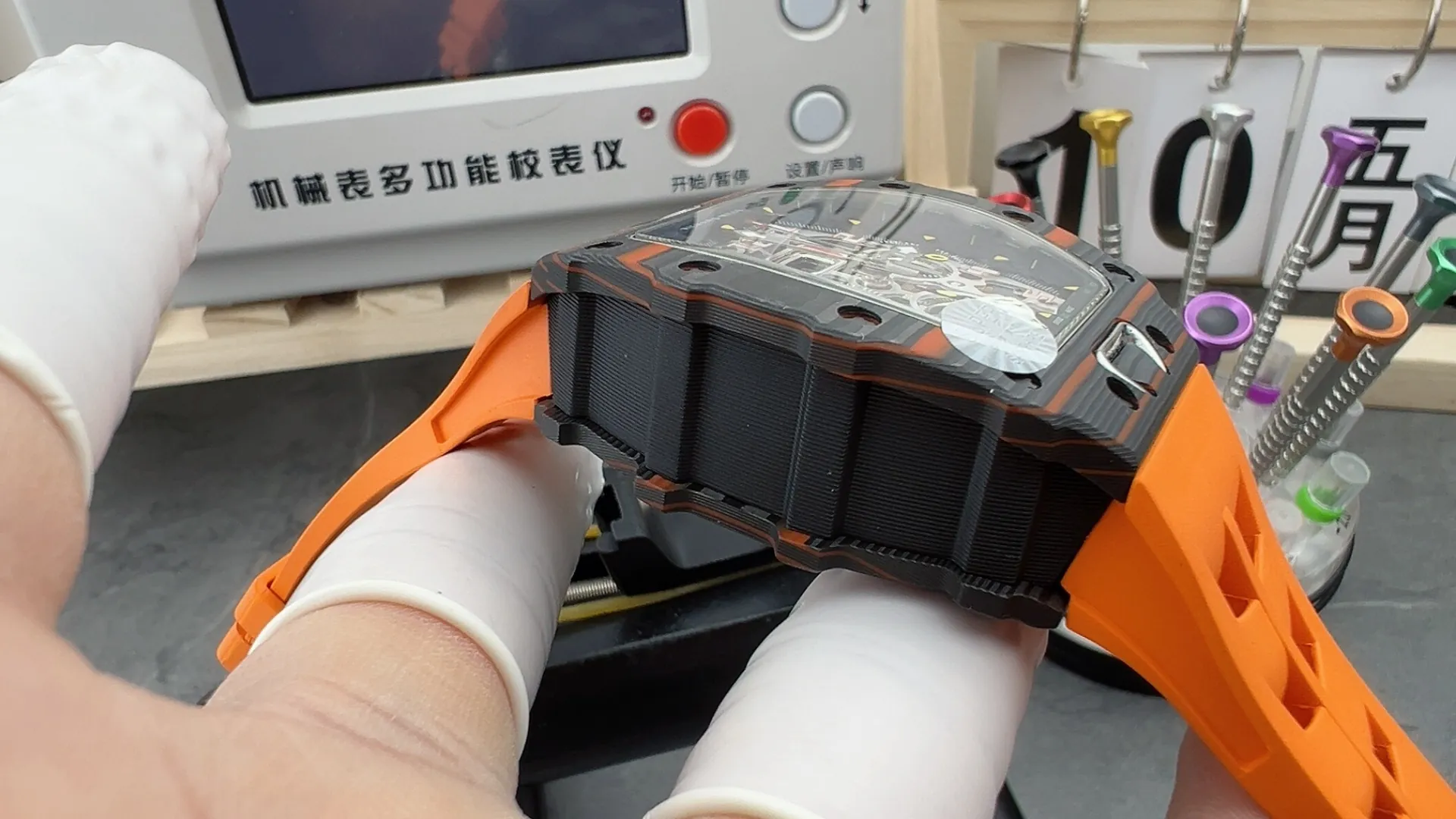 Richard Mille RM 11-03 Black Orange NTPT Carbon Fiber Automatic Replica Watch