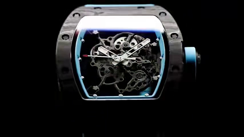 Swiss Replica Richard Mille RM 055 Yas Marina Circuit Watch – Skeleton Dial, Blue Rubber Strap, Ultimate Precision