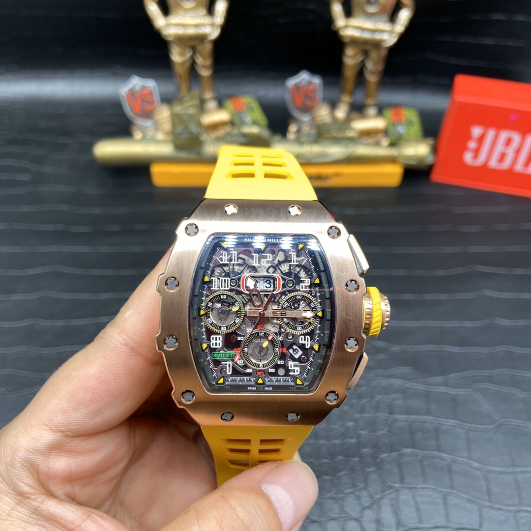 Best Replica Richard Mille RM 11-03 Rose Gold Flyback Chronograph