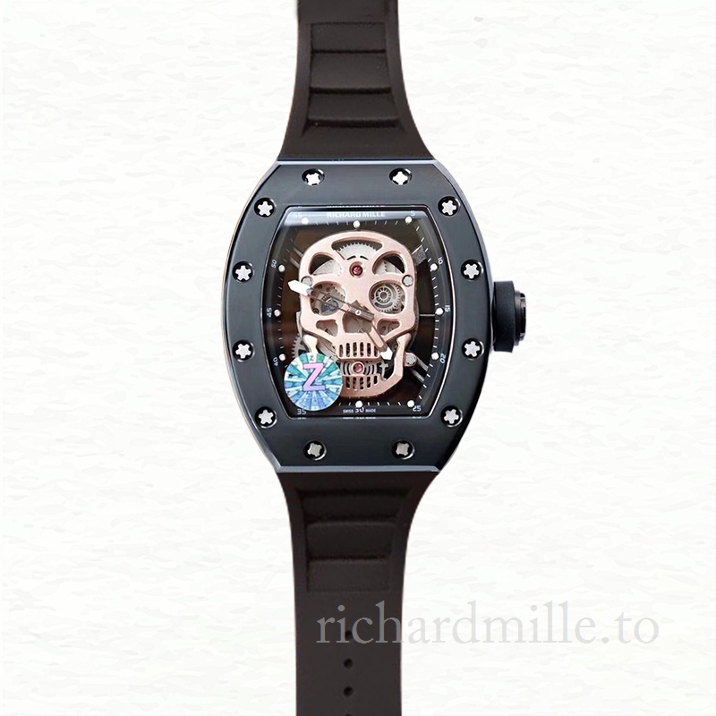 Richard Mille RM52-01 Men Mechanical Watch Rubber Band