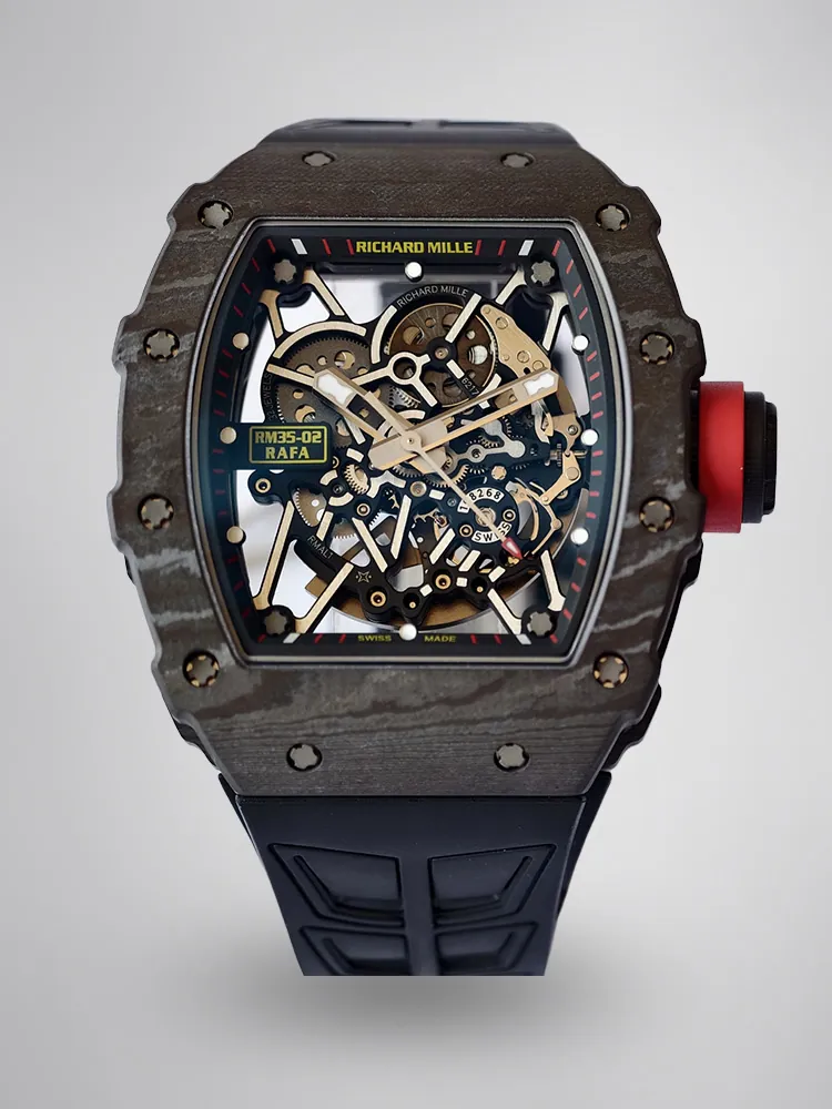 UMI Super Clone Richard Mille RM 35-02 “Free Sprung” Rafael Nadal NTPT Carbon Automatic Watch