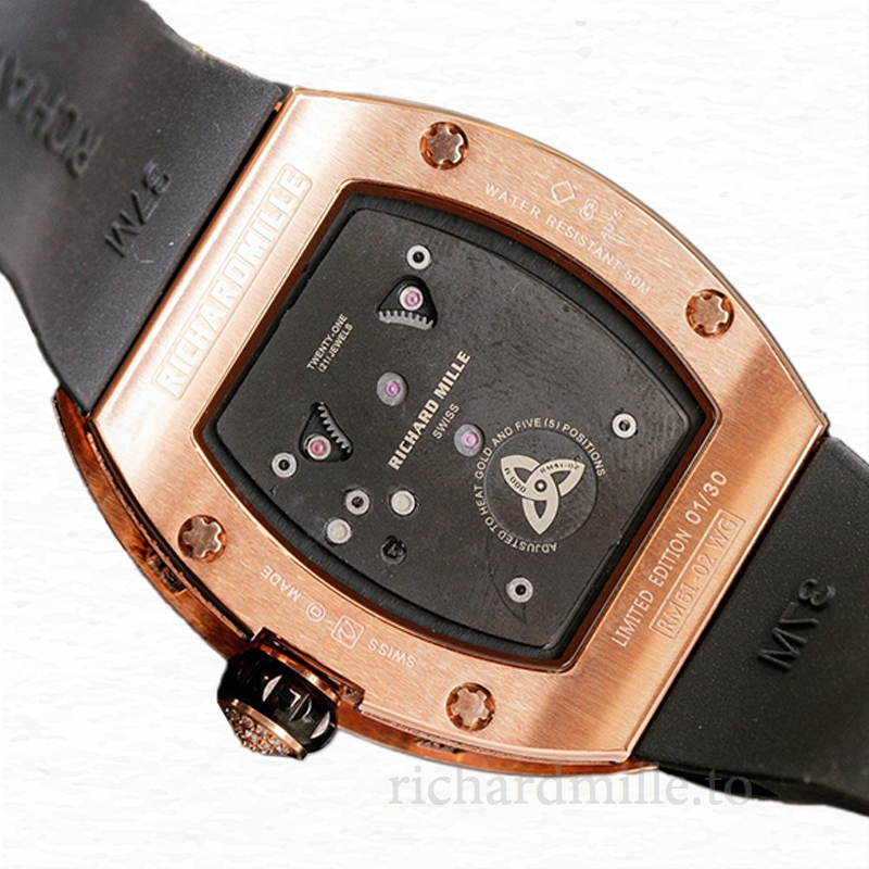 Richard Mille RM51-02 Ladies Automatic Dot Rubber Band Diamond Dial