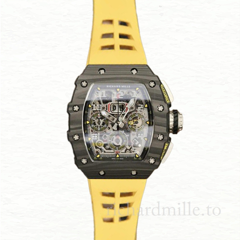 Richard Mille RM11-03 Men Automatic Titanium Rubber Band Watch