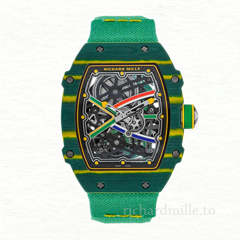 Richard Mille RM 67-02 Strap Men’s Transparent Dial Watch