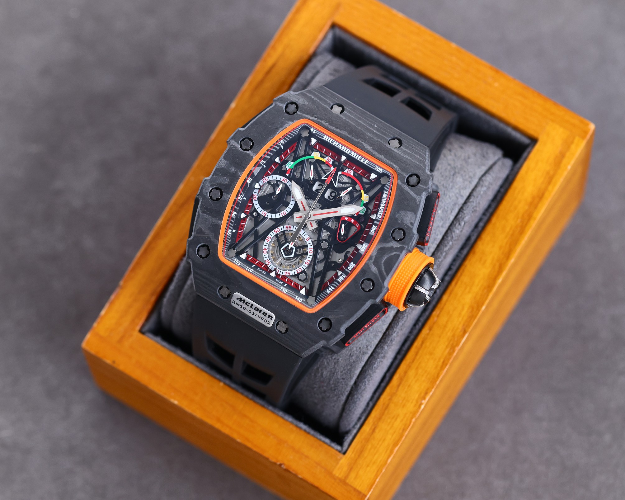 Super Clone Richard Mille RM50-03 McLaren F1 Tourbillon Men's Watch Replica