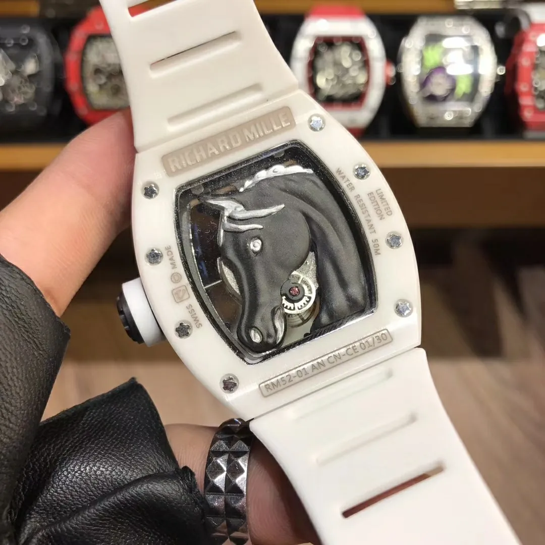 Richard Mille RM 52-02 White Horse Tourbillon Swiss Movement Super Clone