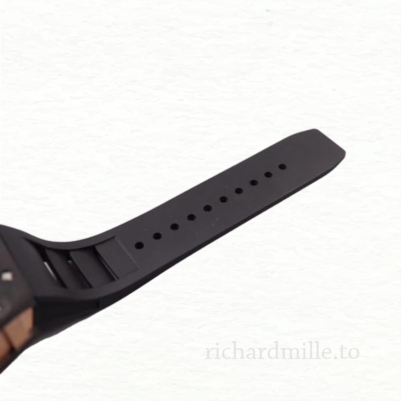Richard Mille RM 011 Rubber Band Men’s Transparent Dial Black