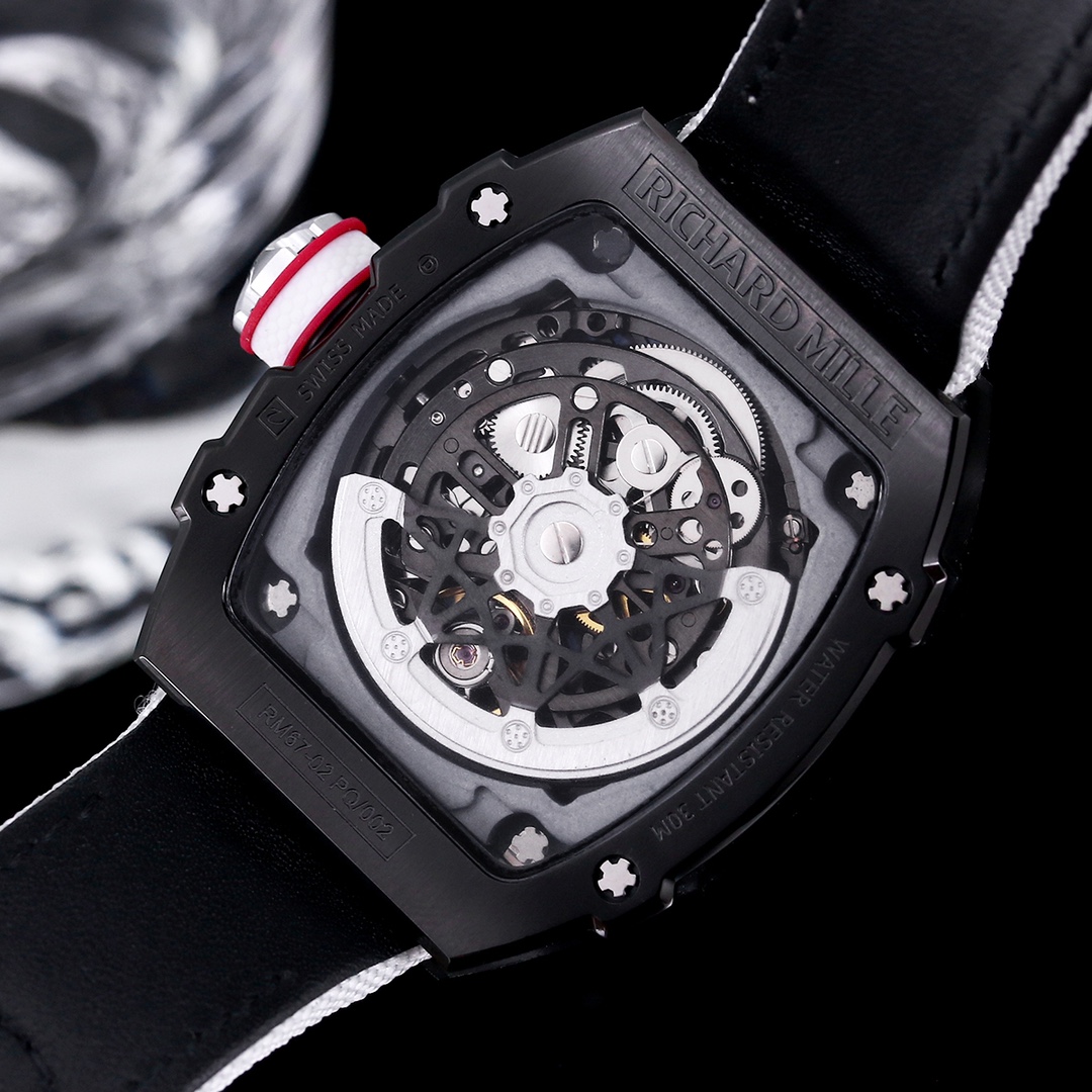 Swiss Replica Richard Mille RM 67-02 Skeleton Dial Steel Composite Case Watch – Precision Tourbillon Movement