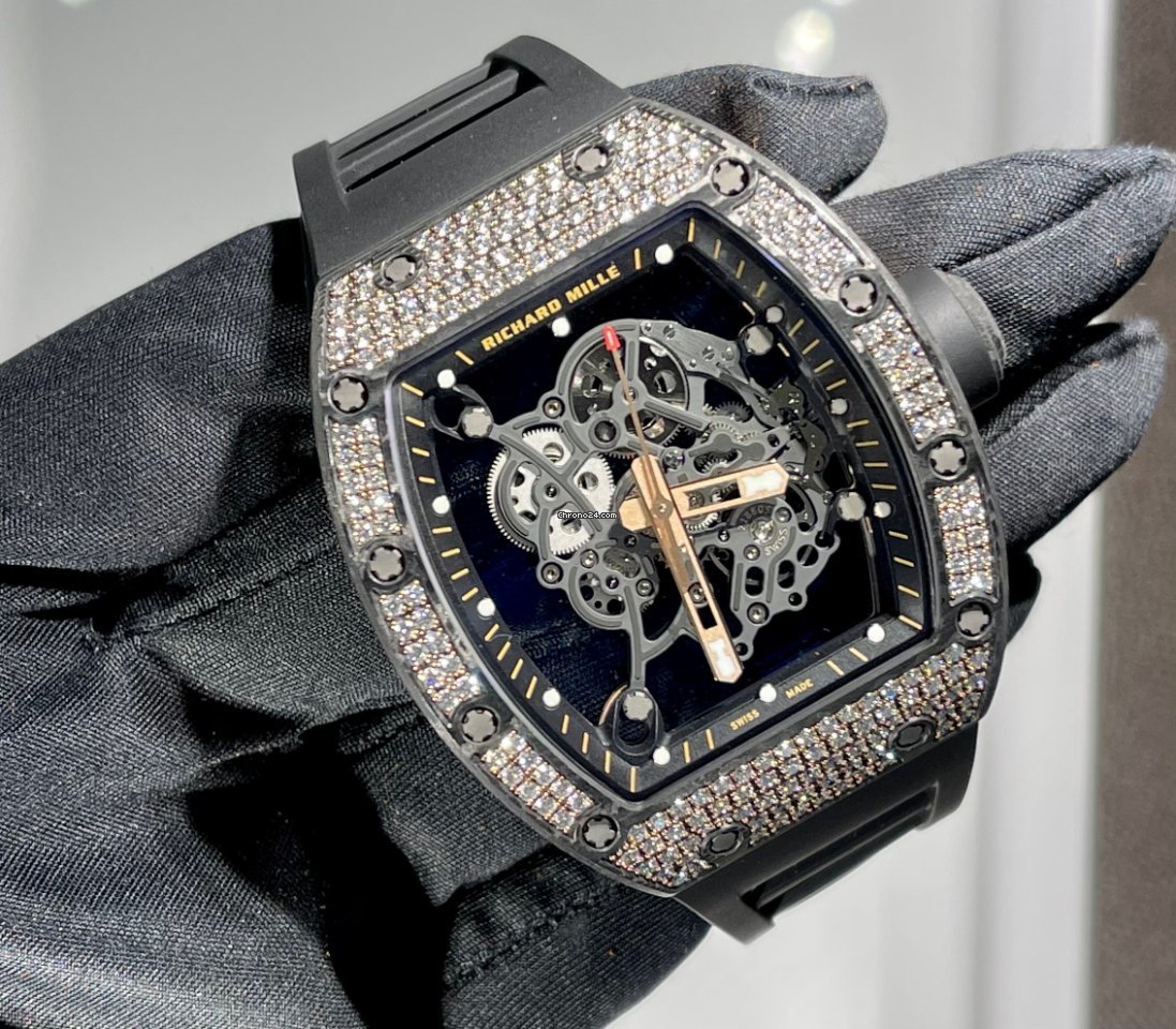 Richard Mille RM055 Bubba Watson 18K Rose Gold Diamonds Carbon NTPT
