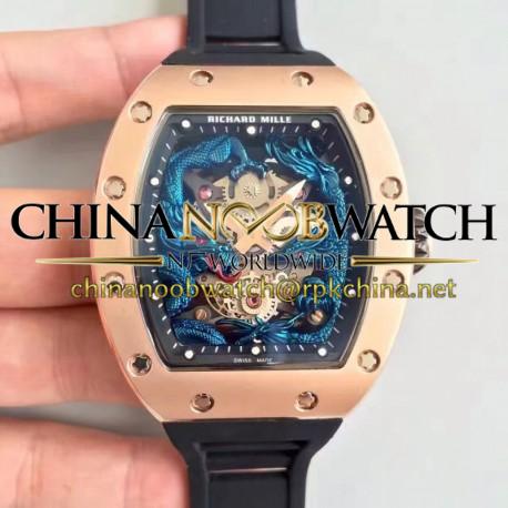 RM57-01 Jackie Chan Rose Gold Blue Dial M9015