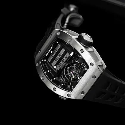 Richard Mille RM 069 Replica Funny Dial Skeleton Tourbillon Black Rubber Strap Luxury Men's Watch