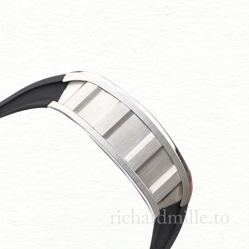 Richard Mille RM011 Automatic Men Rubber Band Transparent Dial