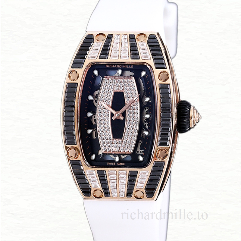 Richard Mille RM 07-01 Automatic Ladies Watch Black With Diamonds Dial