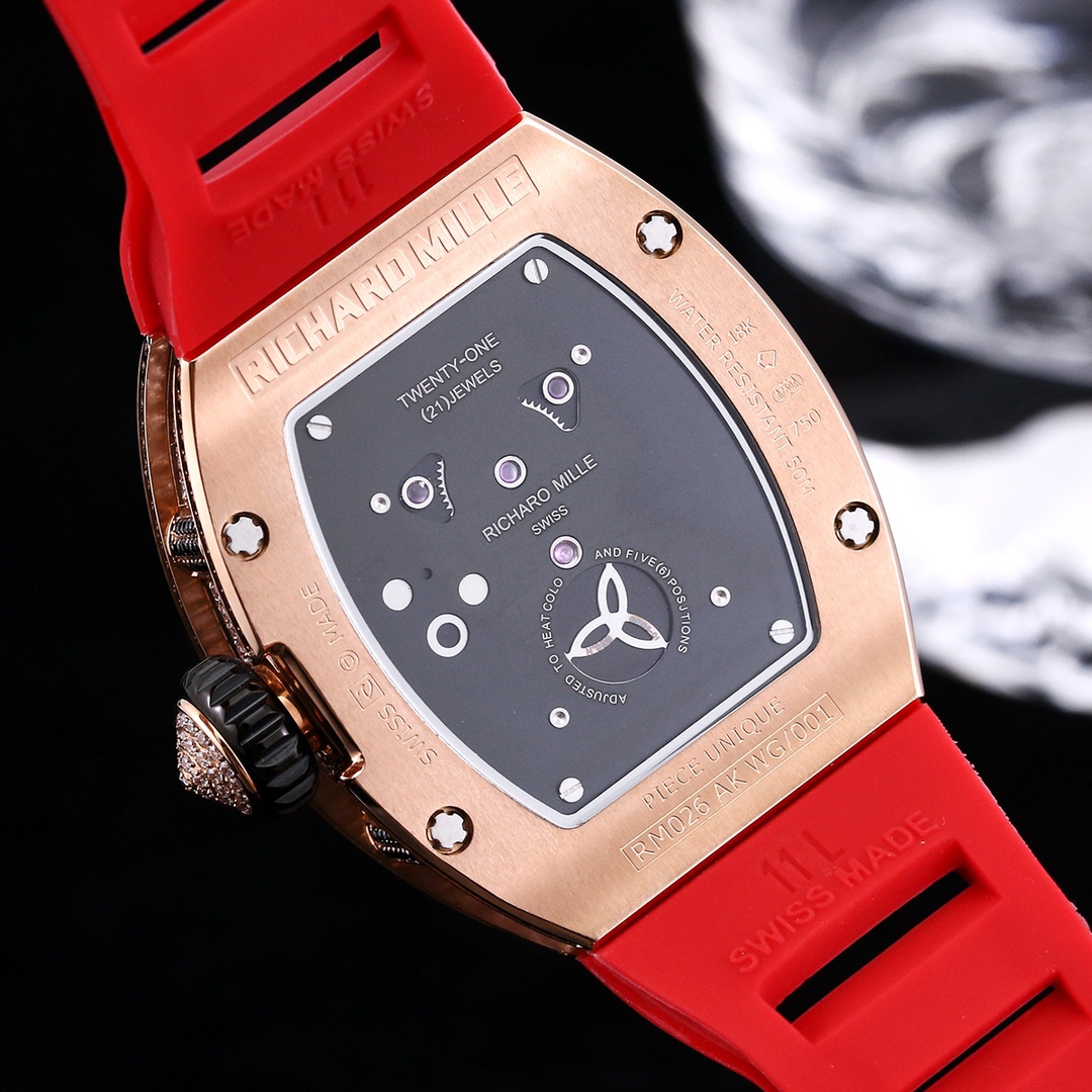 Luxury Swiss Richard Mille RM 26-01 Replica Watch With Panda Dial And Diamond Bezel For Elegant Women