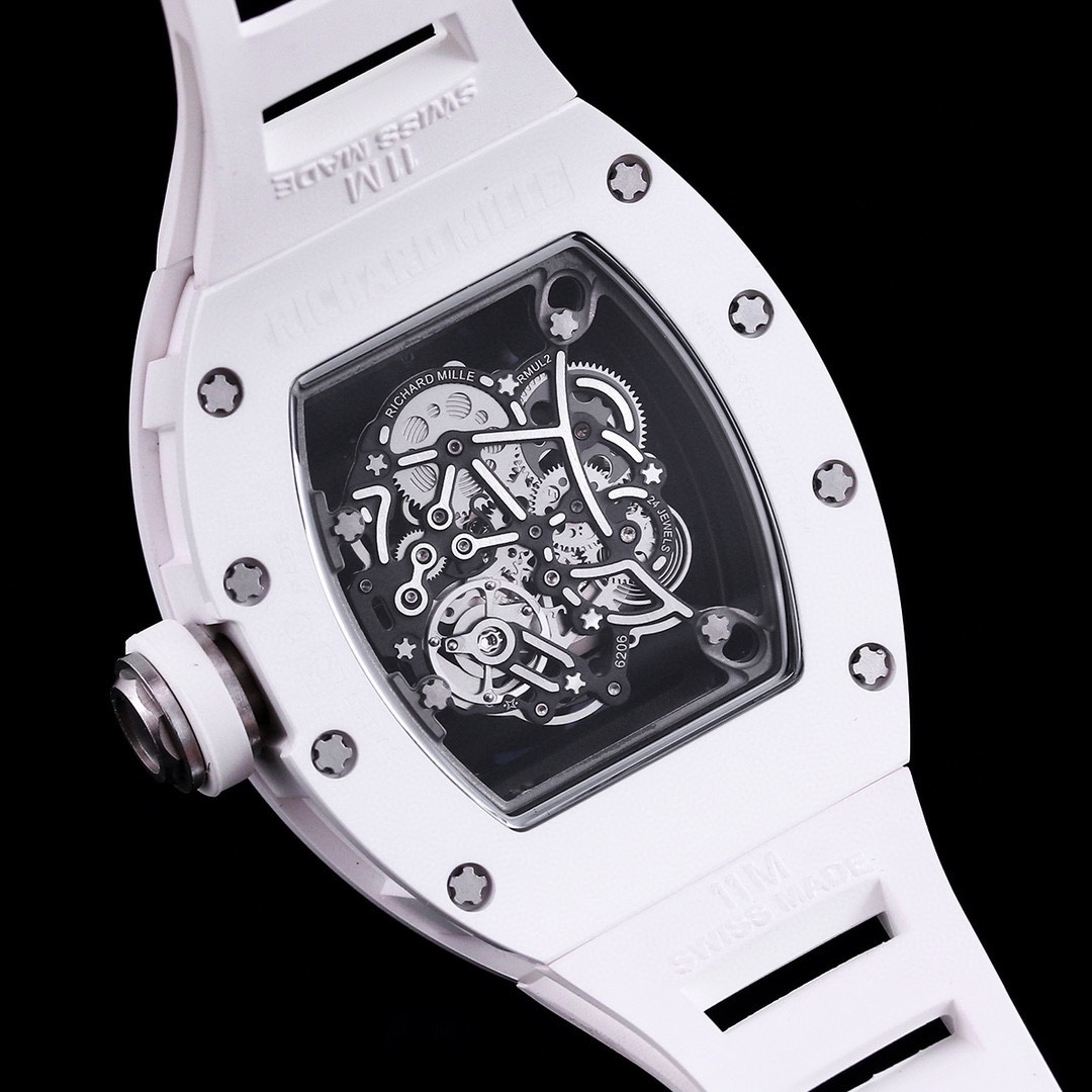 Best Richard Mille RM 055 Bubba Watson Replica – White Ceramic Skeleton, Elegant Design