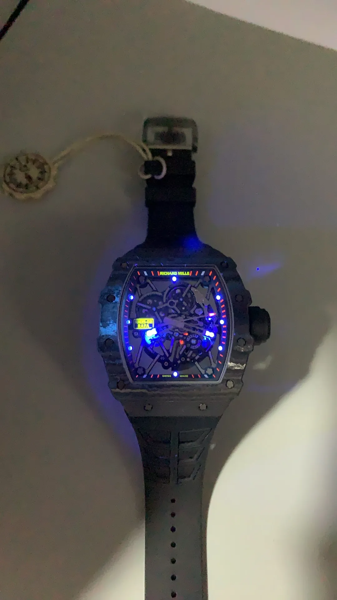 UMI Richard Mille Replica RM 35-02 Rafael Nadal Carbon TPT Black Strap RMAL1 Automatic Movement