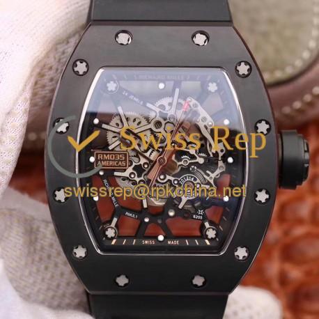 RM35-02 Americas KVF Ceramic &amp; Rose Gold Skeleton Dial M8215