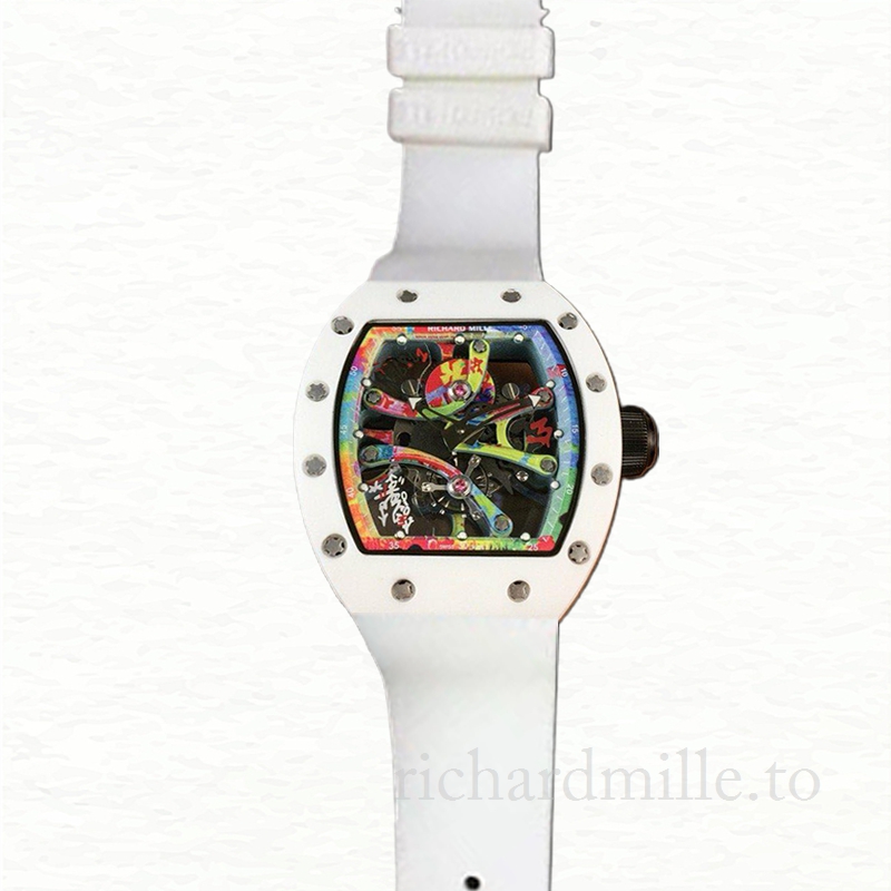 Richard Mille RM68-01 Hand Wind Men Transparent Dial Rubber Band