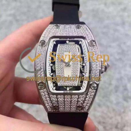 RM07 Ladies SS &amp; Diamonds White &amp; Diamonds Dial M6T51