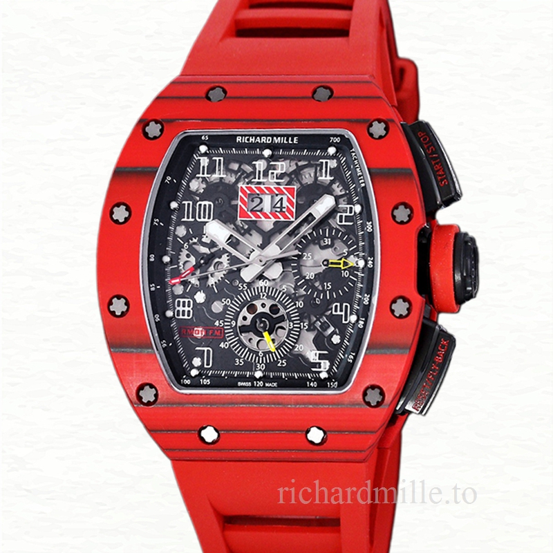 Richard Mille RM 011 Automatic Men Watch Transparent Dial