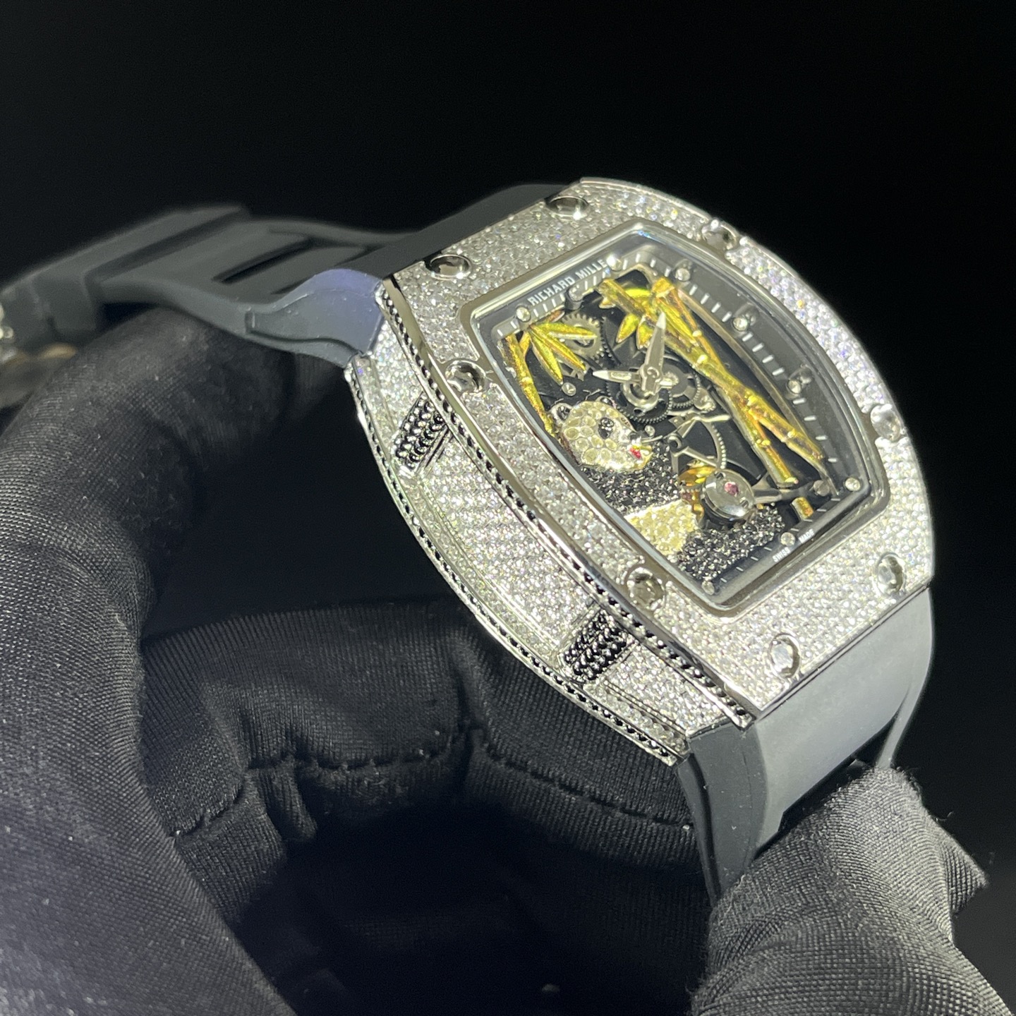 Richard Mille RM 26-01 Panda Diamond "Diamond Crusher" Replica Watch Women