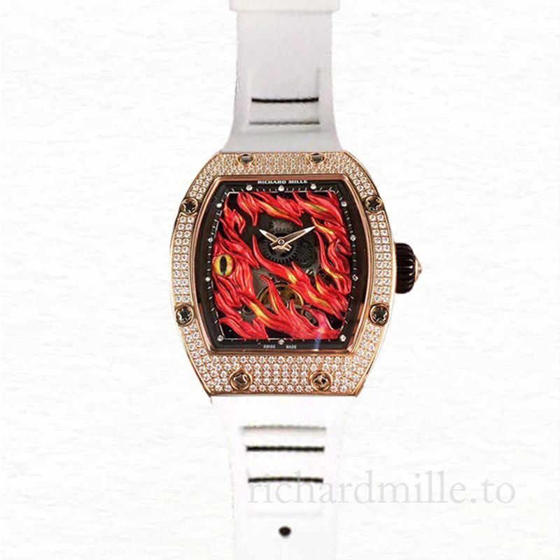 Richard Mille RM26-02 Men Hand Wind Rubber Band Watch