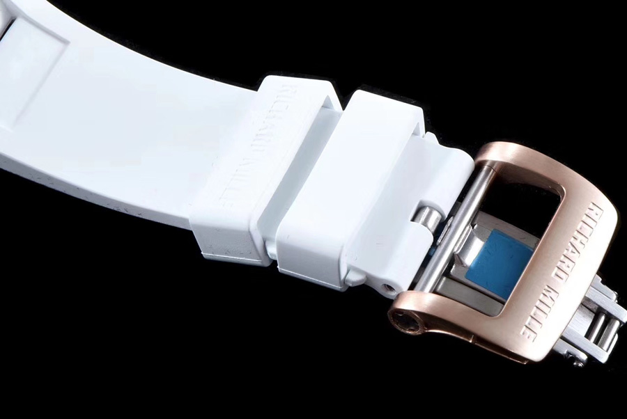 Richard Mille Replica RM 035 White Rubber Strap