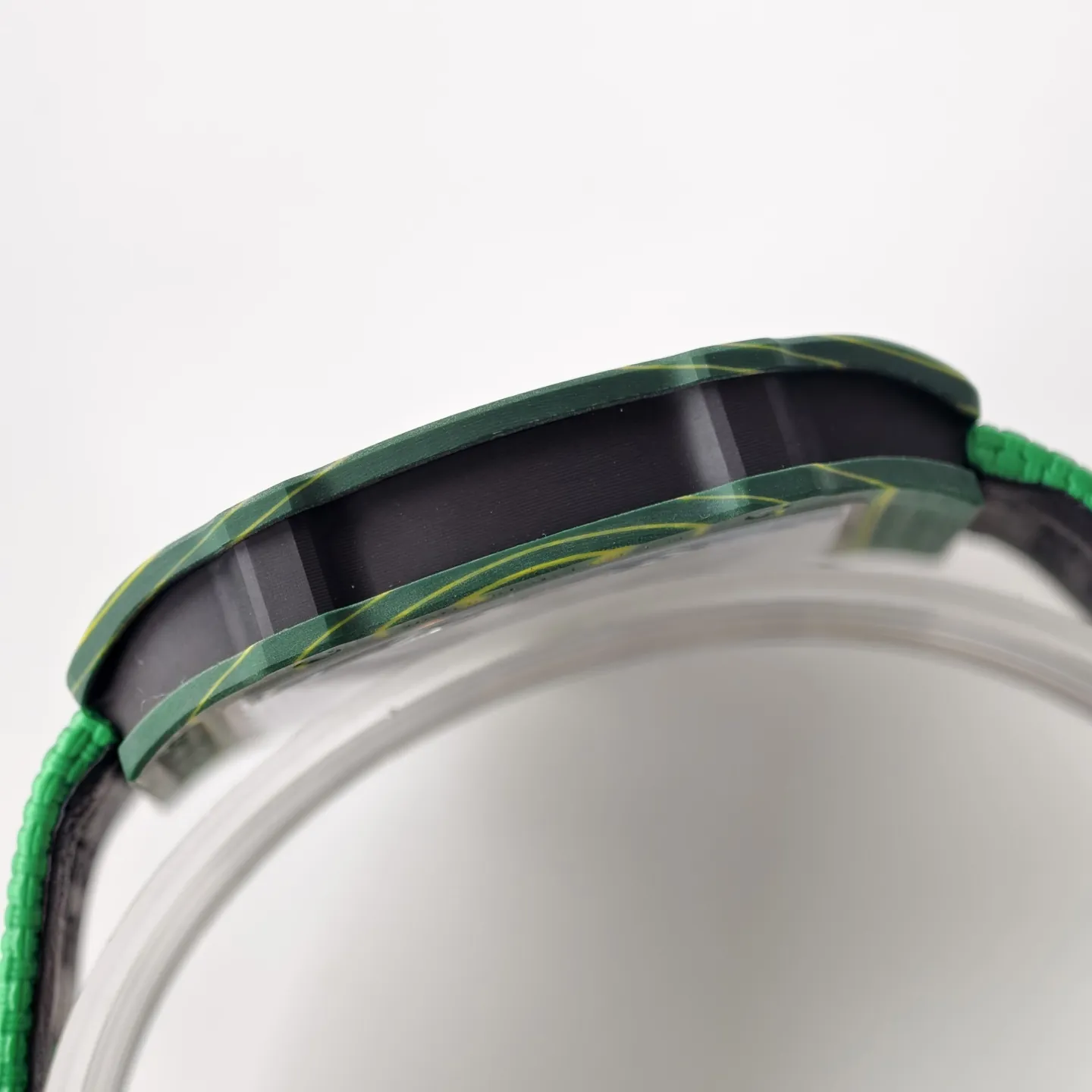 UMI RM 67-02 Van Niekerk Green Carbon Yellow Bezel Green Fabric Strap Replica Watch