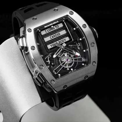 Richard Mille RM 069 Replica Funny Dial Skeleton Tourbillon Black Rubber Strap Luxury Men's Watch