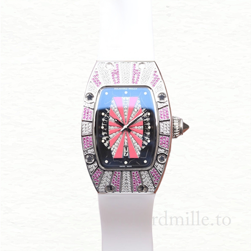 Richard Mille RM007 Mechanical Ladies Watch Diamond Bezel