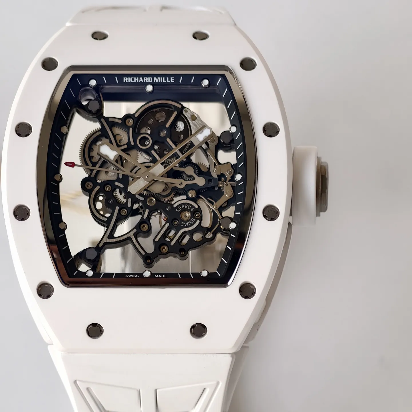 UMI Richard Mille RM 055 Bubba Watson White Ceramic RMUL2 Movement Replica Watch