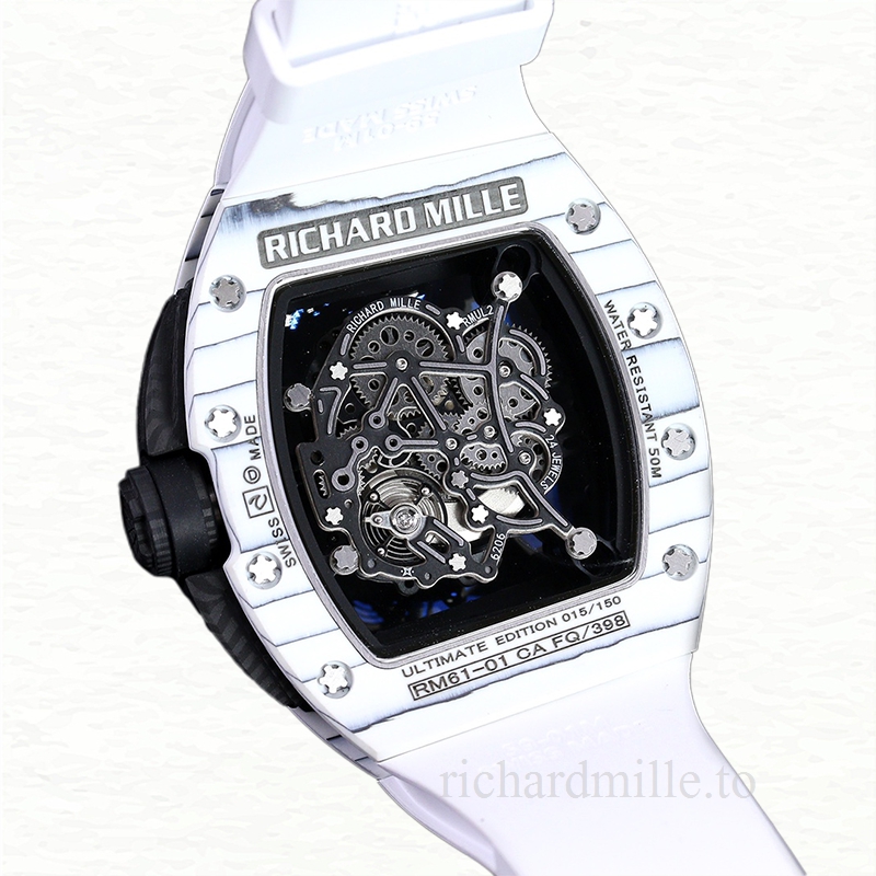 Richard Mille RM 61-01 Men Automatic Transparent Dial Watch
