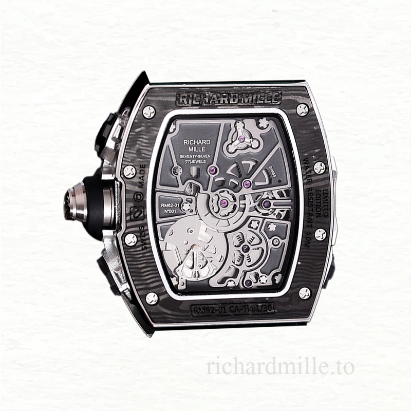 Richard Mille RM 62-01 Automatic Men Rubber Band Carbon Fiber