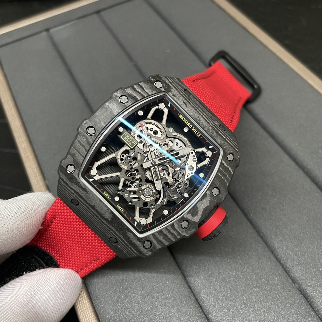 Richard Mille RM 35-01 Rafael Nadal Super Clone NTPT Carbon Skeleton Dial 42mm Replica