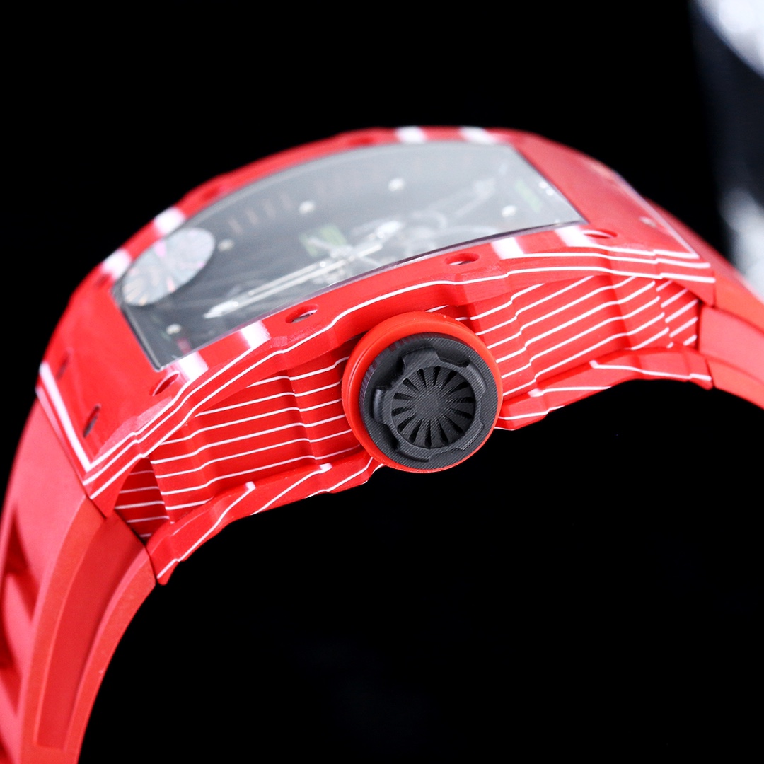 Richard Mille RM 35-02 Rafael Nadal Replica – Striking Red Carbon Case, Swiss Precision, Skeleton Watch for Bold Style