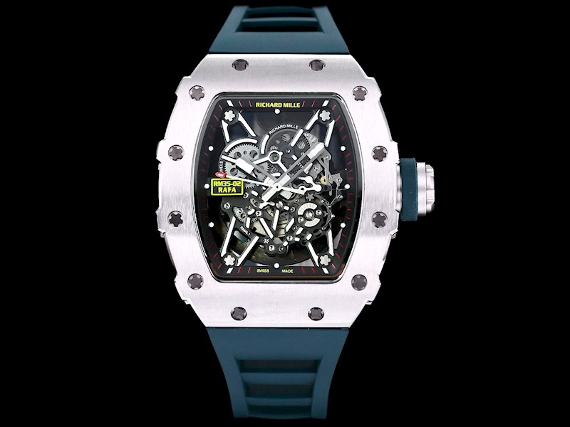 Replica Richard Mille RM 35-02 Green Rubber Strap Watch – Swiss Luxury Men’s Timepiece With Skeleton Dial
