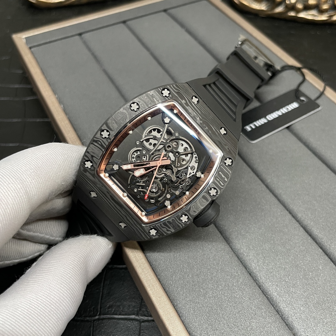 Richard Mille RM 055 Bubba Watson Replica Black NTPT Carbon Skeleton Tourbillon Super Clone