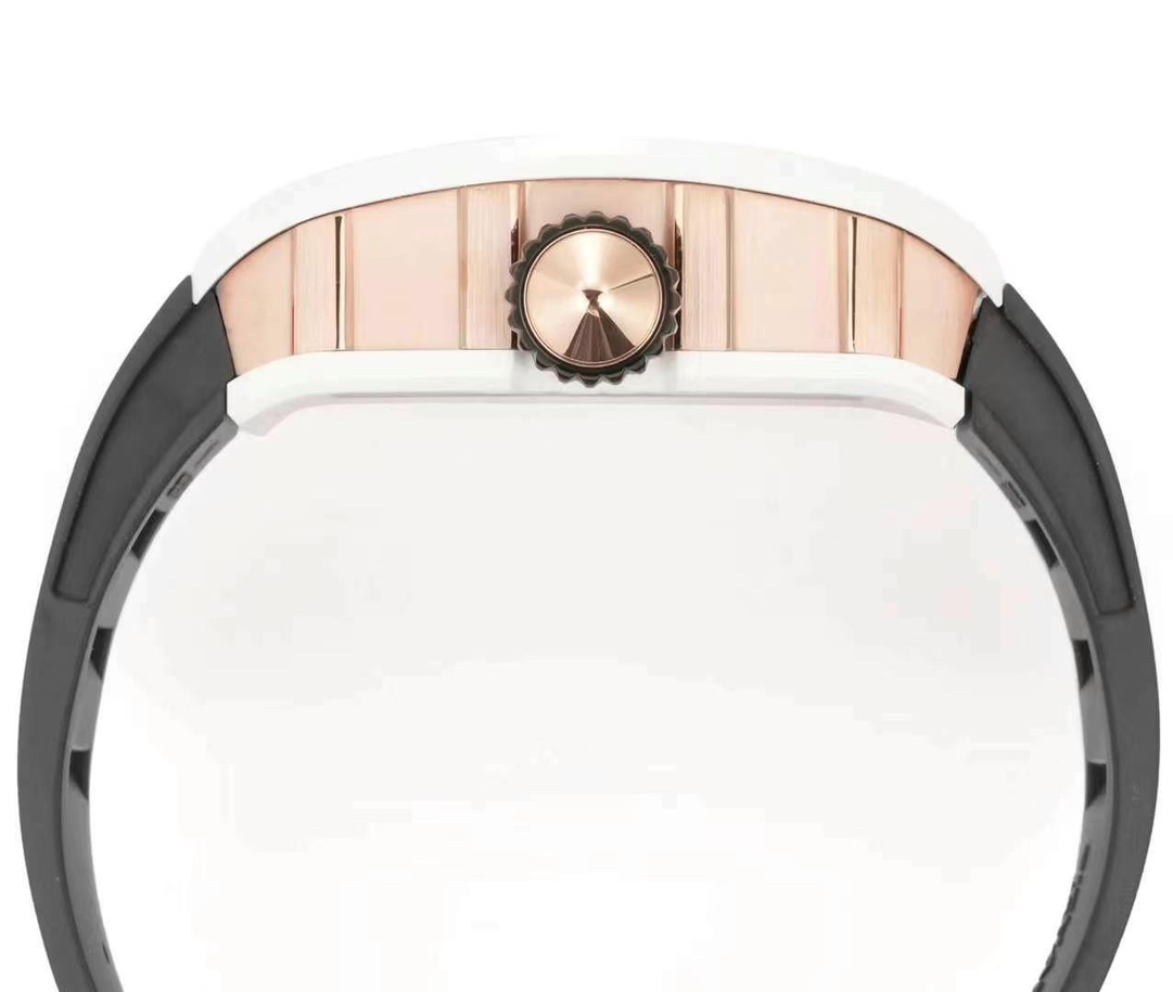 Replica Richard Mille RM S10 Koi Tourbillon Watch with Black Rubber Strap